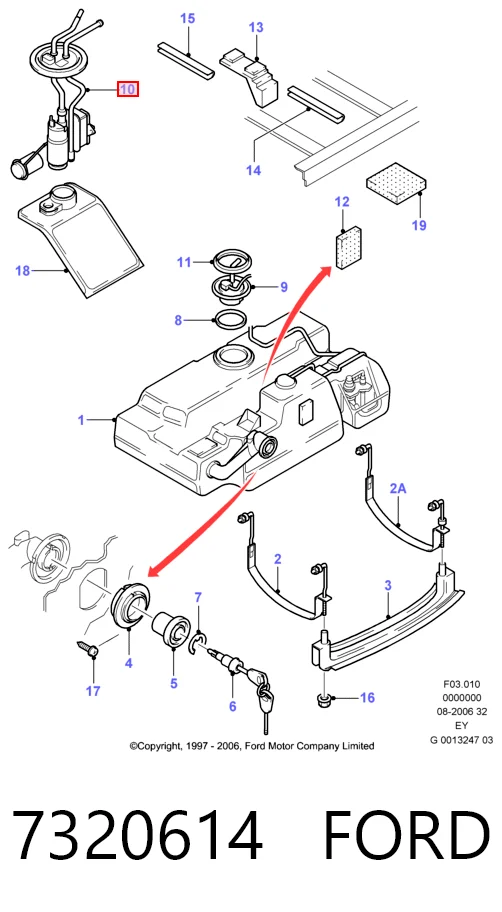 Unidad de alimentación de combustible para Ford Transit IV T