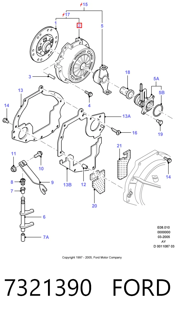 Plato de presión de embrague Ford Escort CLASSIC hatchback (AAL, ABL) (1998 - 2000) precio, desde 64,45 EUR