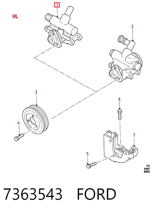 Comprar Bomba de dirección Ford Escort IV AWF, AVF