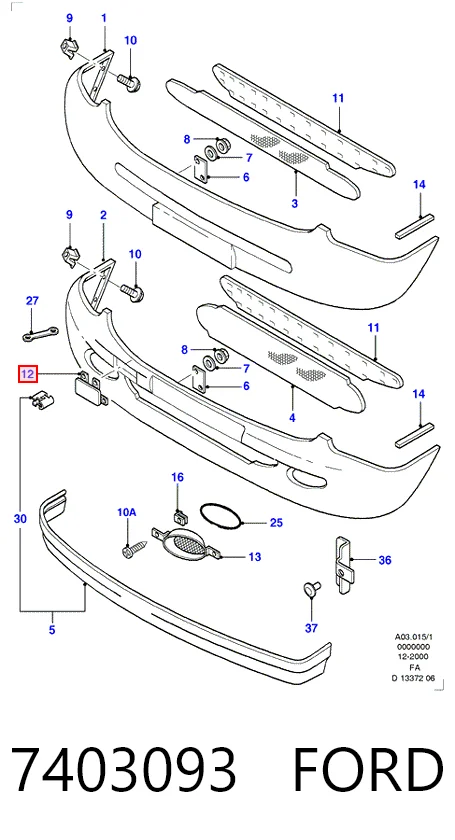 Comprar Tapa gancho de arrastre, delantera Escort VII ALL
