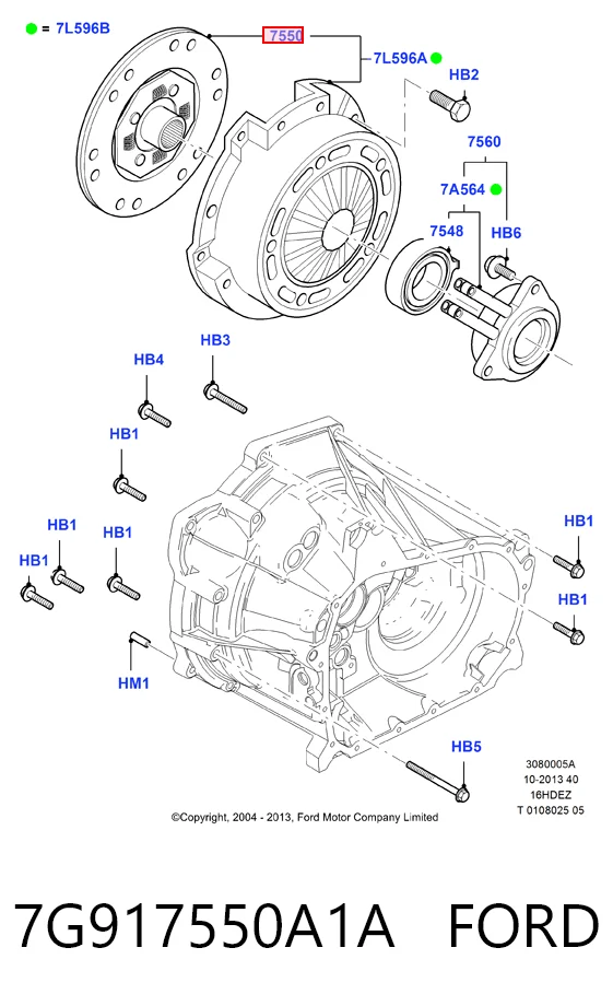 Embrague de disco Ford Fiesta Mk6
