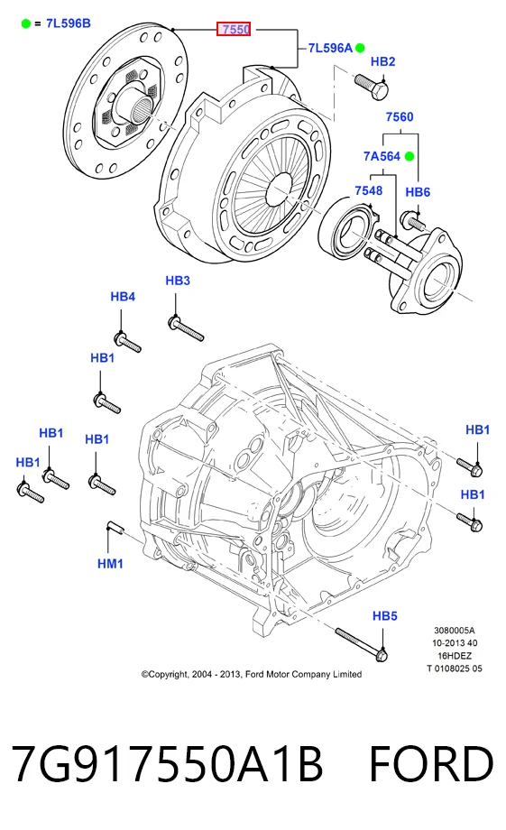Disco de embrague para Ford Fiesta Mk6 CB1
