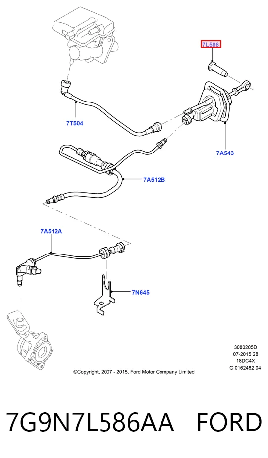 7G9N7L586AA FORD