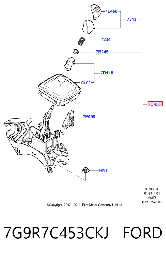 Mecanismo selector de marchas Ford Mondeo IV hatchback (CA2) (2007 - 2014) precio, desde 58,99 EUR
