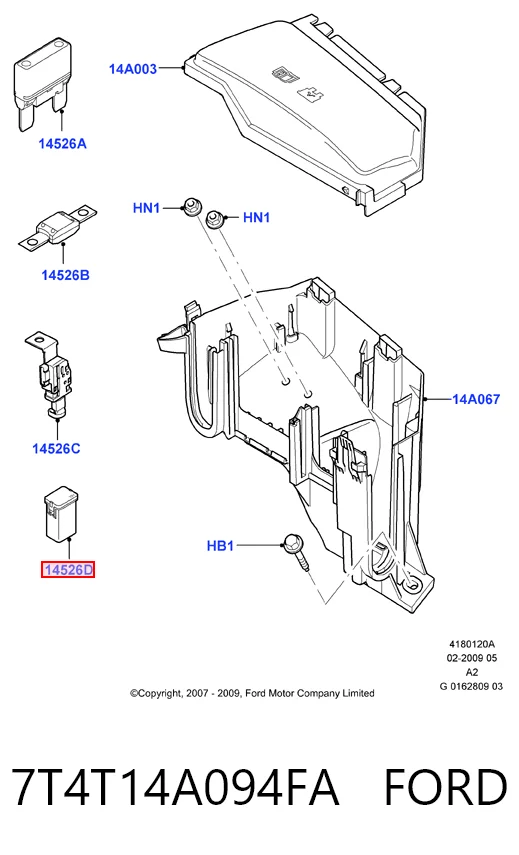 7T4T14A094FA Ford