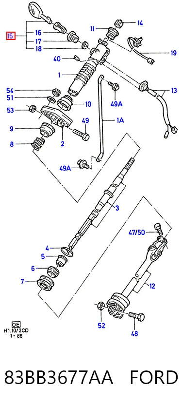 Comprar Cerradura de encendido Ford Fiesta I GBFT a bajo precio