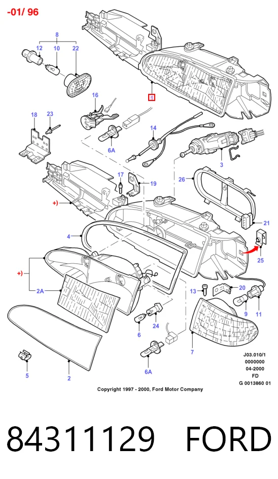 Comprar Faro izquierdo Ford Mondeo I GBP