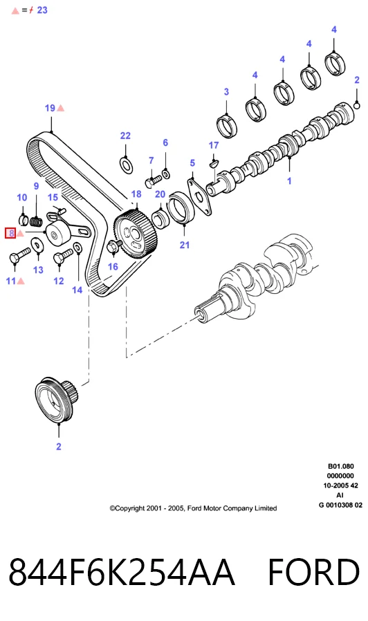 Rodillo tensor cadena Transit  bus (1985-1992) original desde 28,81 €