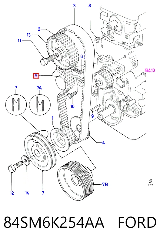  Tensor correa distribución Ford Fiesta 
