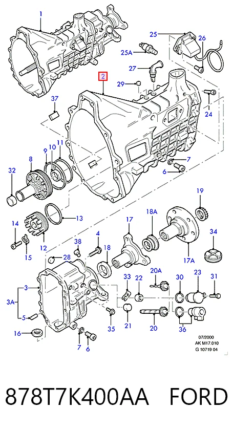 Transimisión manual para Ford Sierra II GBC,GBG