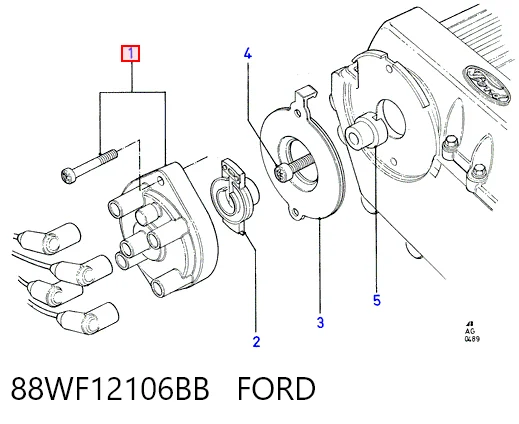 Tapa de distribuidor de encendido para Ford Transit E