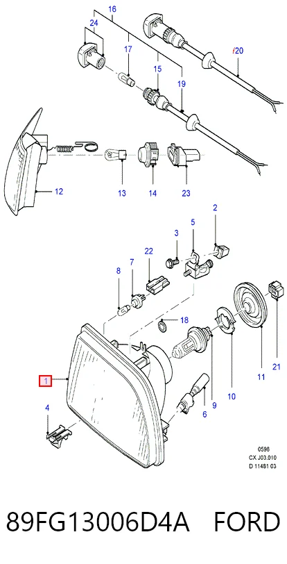  Faro izquierdo Ford Fiesta 