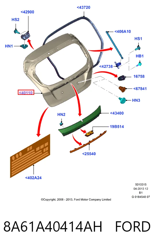 Puertas traseras Ford Fiesta Mk6 hatchback (CB1) (2008 - 2016) precio, desde 249,74 EUR