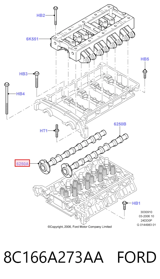 8C166A273AA Ford