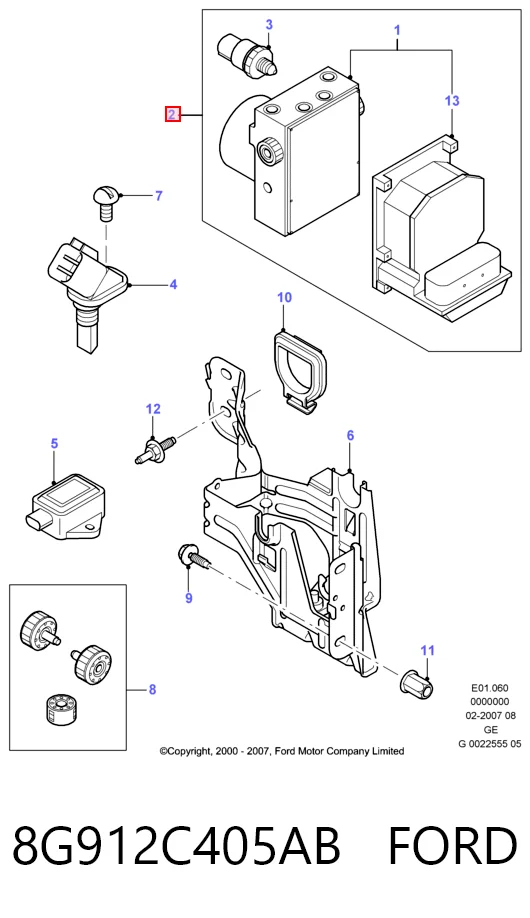 0265225340 Bosch Unidad de control ABS hidráulico