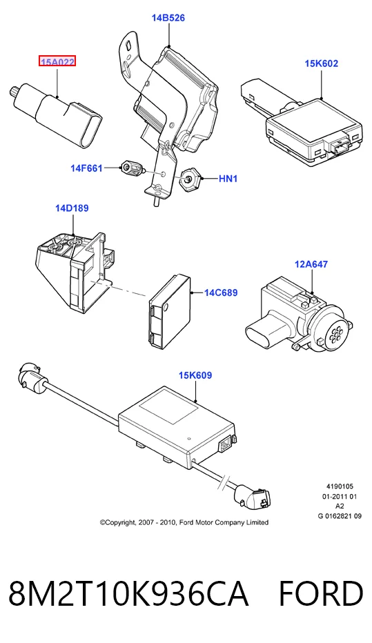 Sensor de temperatura ambiente 8M2T10K936CA FORD