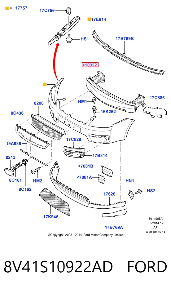 Comprar Refuerzo parachoque delantero Ford Focus II CA5