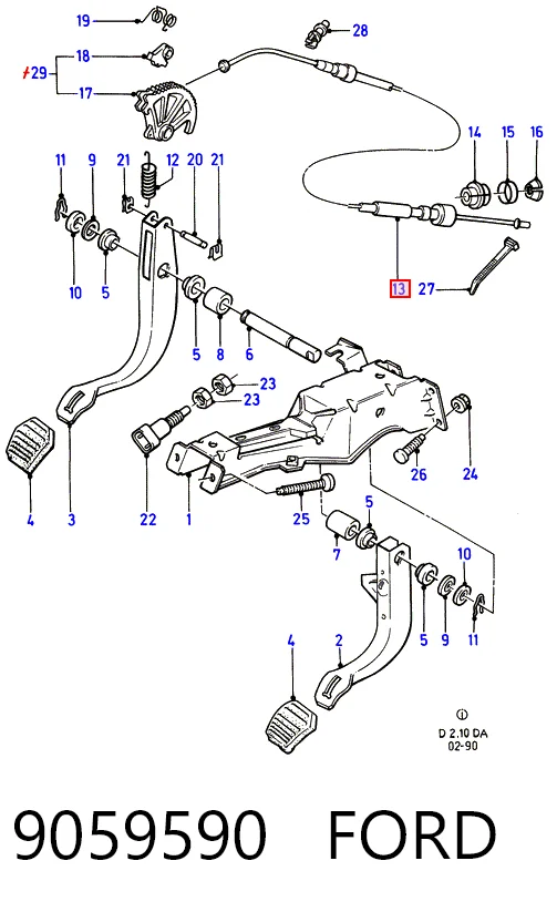 Comprar Cable de embrague Ford Escort III ALD