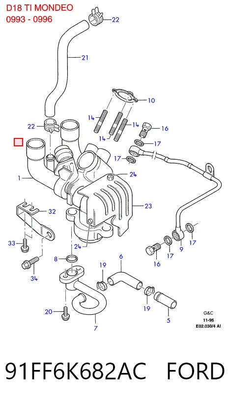 91FF6K682AC Ford