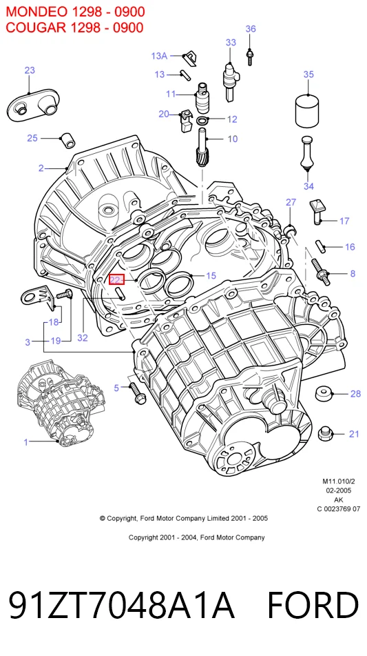 NJ779 Payen Retén del eje primario de la transmisión