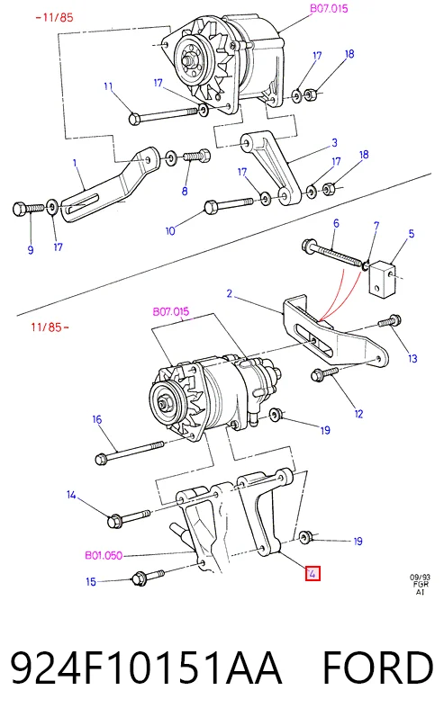 Soportes de motor Ford Transit IV bus (T) (1985 - 1992) precio, desde 5,50 EUR