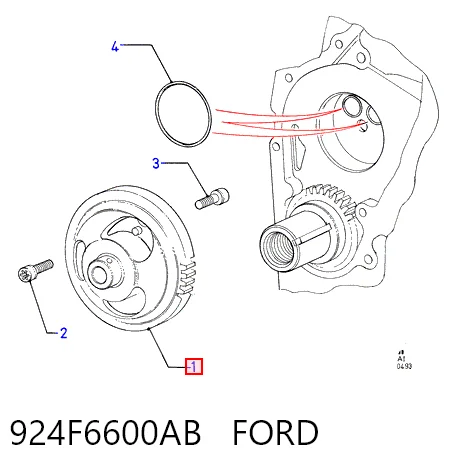 924F6600AB Ford Bomba de aceite