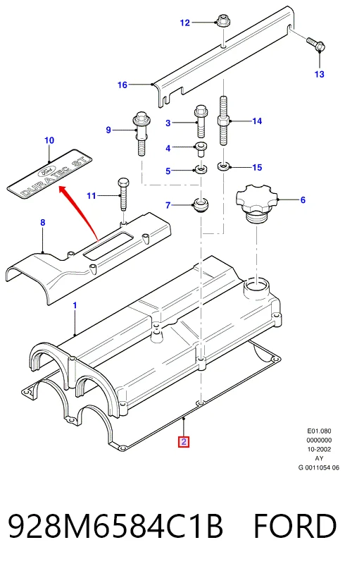 Junta de balancínes para Ford Mondeo I GBP
