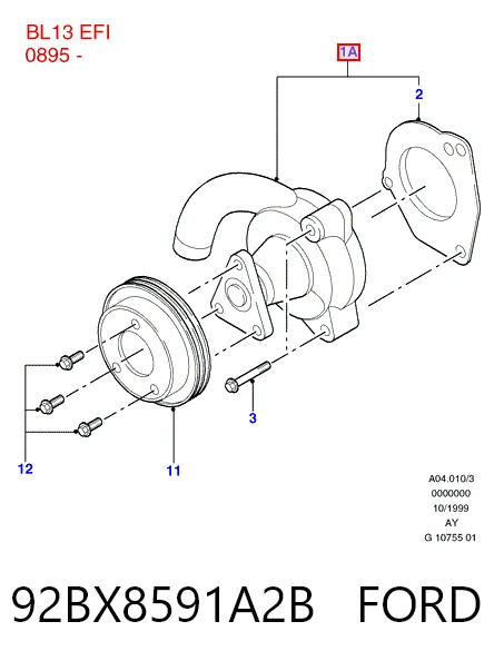 92BX8591A2B Ford