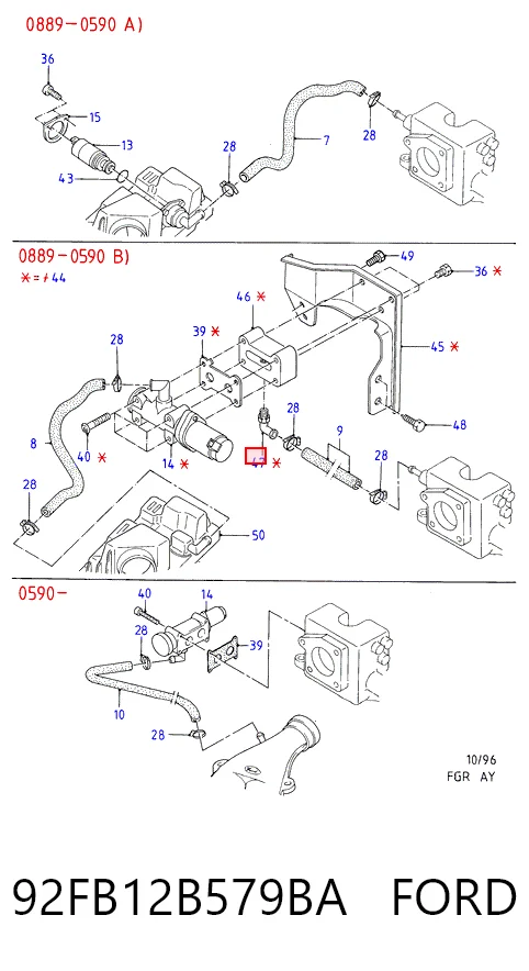 Caudalímetro para Ford Fiesta GFJ