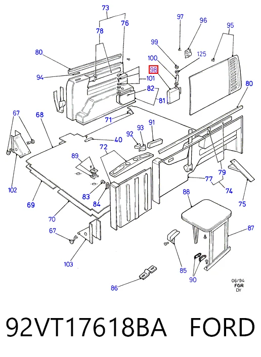 92VT17618BA Ford