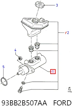 Kit de reparación, cilindro de freno principal Ford Mondeo I hatchback (GBP) (1993 - 1996) precio, desde 9,38 EUR