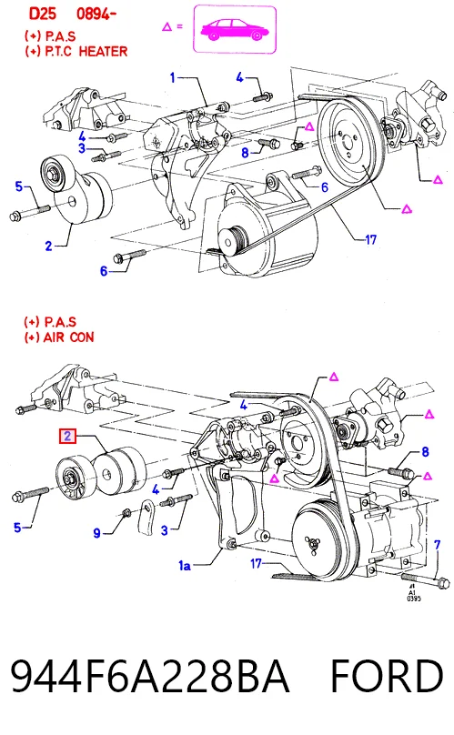 Comprar Tensor de correa poli V Ford Transit IV E