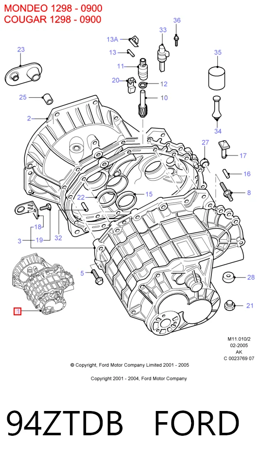  Caja de cambios Ford Mondeo 1