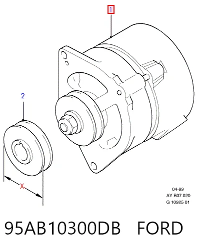 Alternador FORD 95AB10300DB