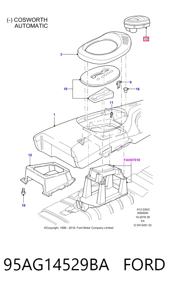 95AG14529BA Ford Unidad de control de elevalunas delantera izquierda