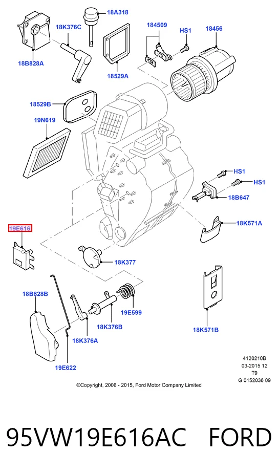 Actuador de compuerta de calefacción Ford Transit V furgoneta (V184/5) (2000 - 2006) precio, desde 92,67 EUR