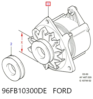 Alternador FORD 96FB10300DE