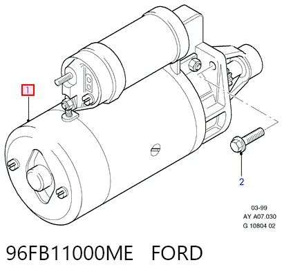 96FB11000ME Ford Arranque motores