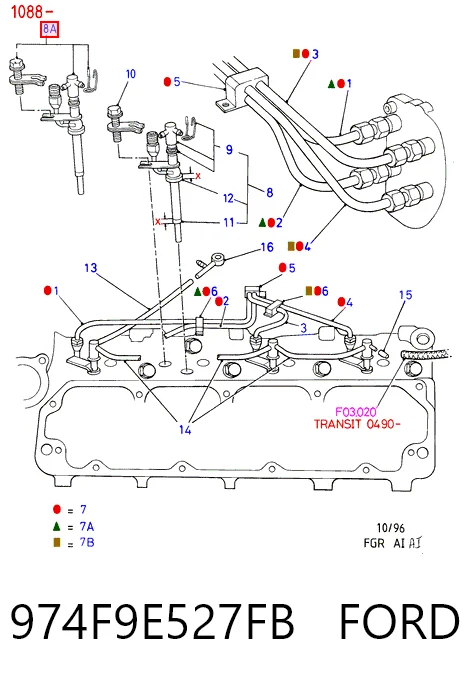 Inyectores Ford Transit IV furgoneta (E) (1994 - 2000) precio, desde 58,99 EUR