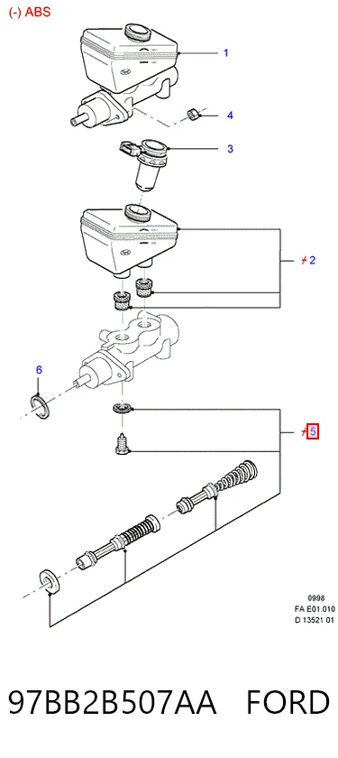 Kit de reparación, cilindro de freno principal Ford Transit V furgoneta (V184/5) (2000 - 2006) precio, desde 7,77 EUR