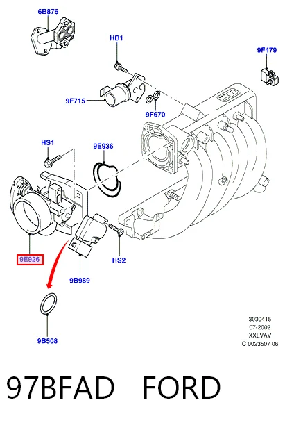 Comprar Cuerpo de mariposa Ford Ka  RBT