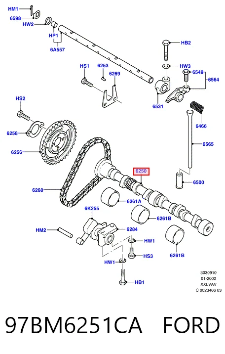 Árboles de levas Ford Ka hatchback (RBT) (1996 - 2008) precio, desde 127,03 EUR