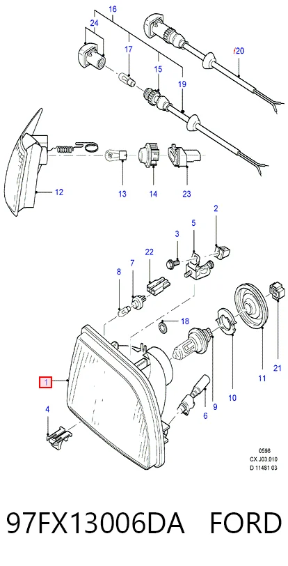 Faros delanteros Ford Fiesta Mk3