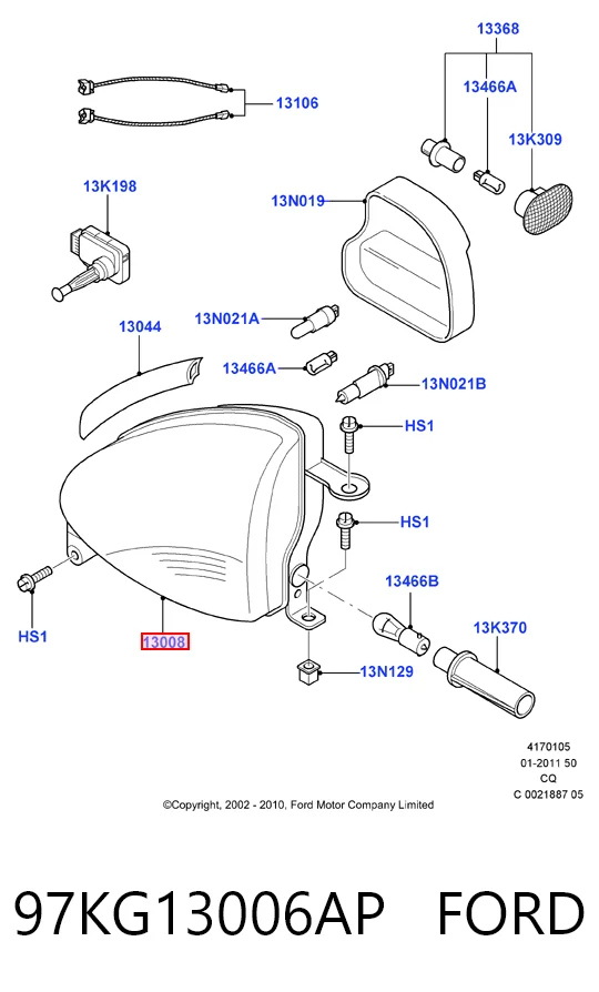  Faro izquierdo Ford Ka 