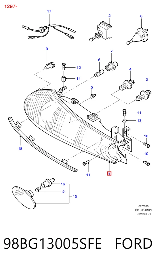 Comprar Faro derecho Ford Mondeo II BNP