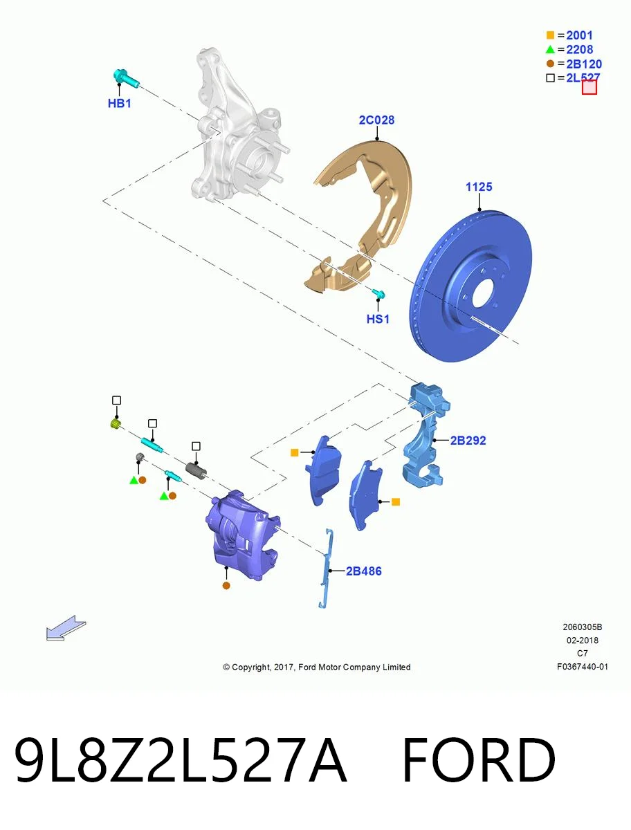 9L8Z2L527A Ford