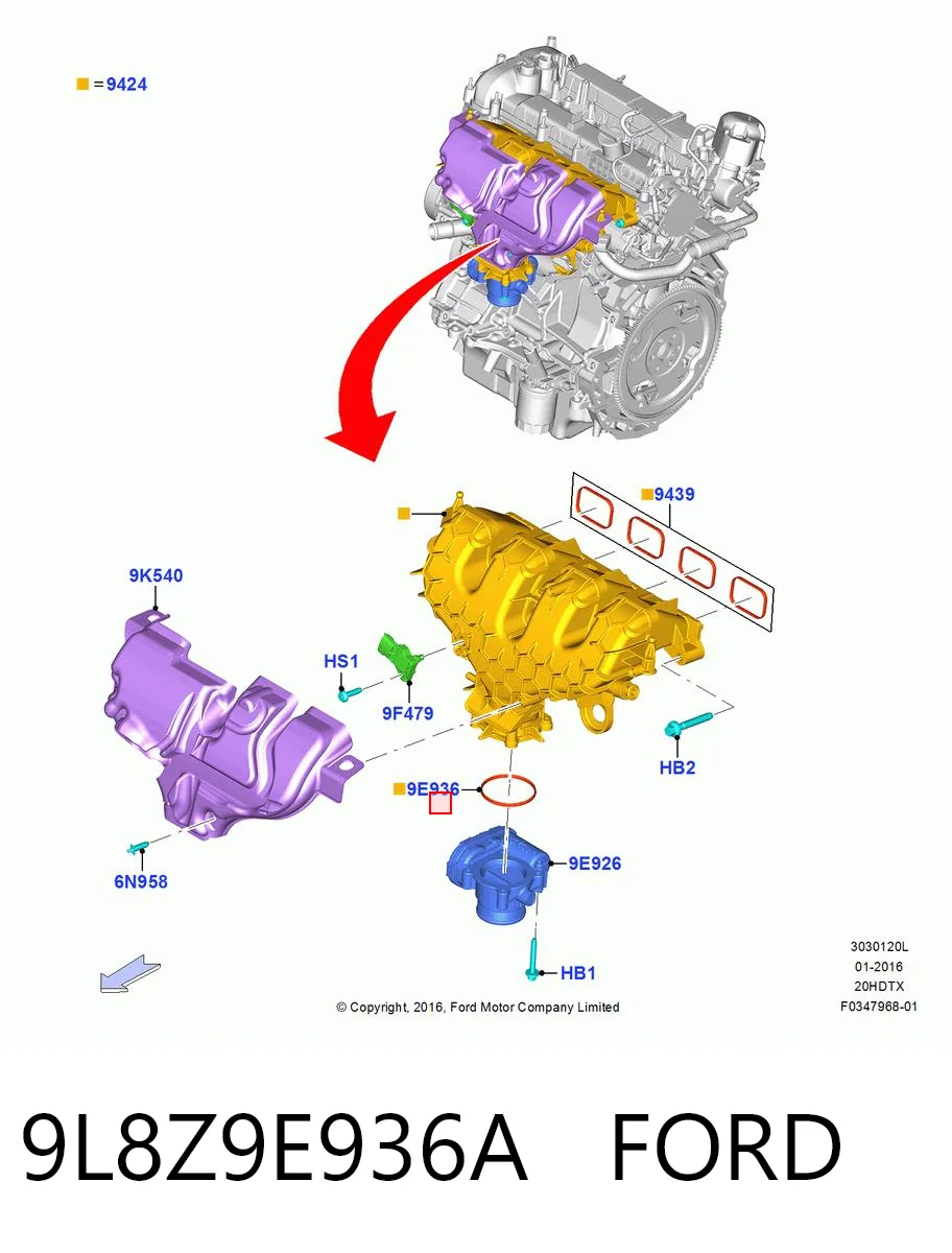 9L8Z9E936A Ford