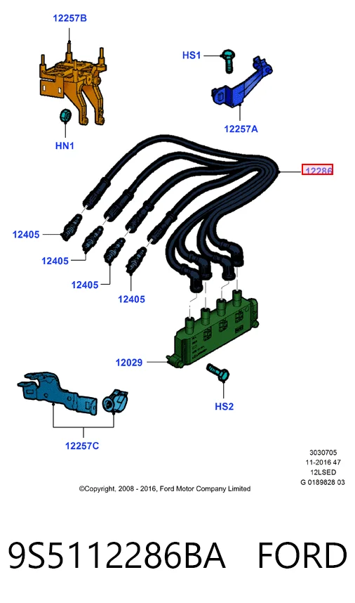 Juego de cables de bujias Fiat Qubo monovolumen (225) (2008 - 2026) precio, desde 24,74 EUR