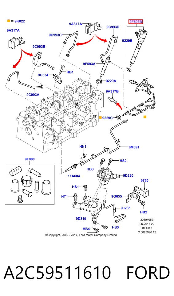  Inyector Ford Connect 