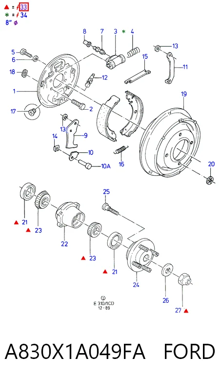 Comprar Cojinete de rueda trasera Ford Sierra  GBG, GB4 a bajo precio